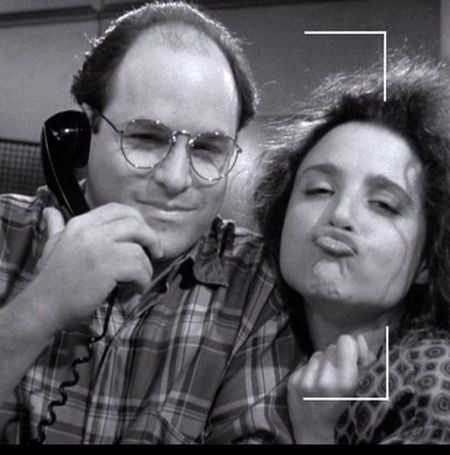 Jason Alexander with his co-star Julia Louis-Dreyfus.